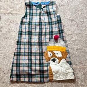 Mini Boden wool appliqué dress 7/8